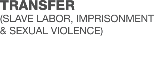 TRANSFER (SLAVE LABOR, IMPRISONMENT & SEXUAL VIOLENCE)
